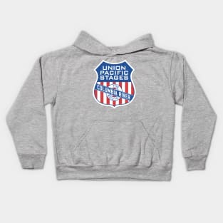 Union Pacific Vintage Columbia River Bus Route Kids Hoodie